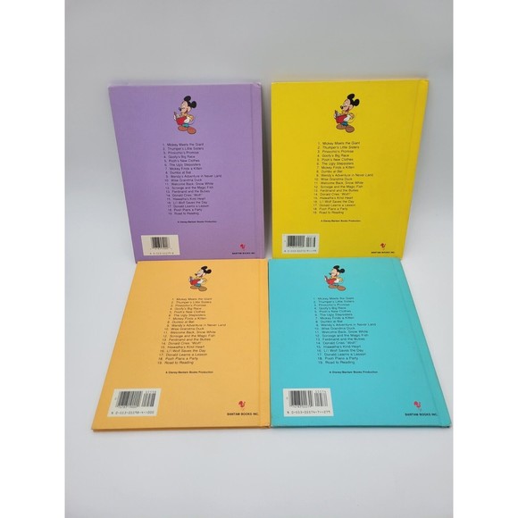 Lot of 4 Vtg Walt Disney Fun-To-Read books #1, 2, 5, 19 Pooh Mickey Thumper Road - Picture 12 of 12